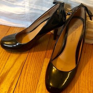 Black Patten leather heels